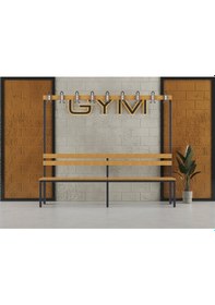Resim Ayakkabılıksız 6 Ayaklı Tek Taraflı Bank, 9 Kanca, 200x43x170 Cm, Spor Bankı 
