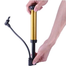 Resim motosergen Bisiklet Pompası Bisiklet El Hava Pompası Lastik Top Şişirme Iğne Hediye 