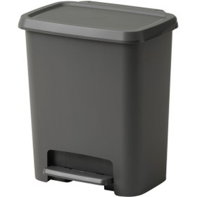 Resim IKEA KNÖCKLA ÇÖP KUTUSU, Koyu Gri, 25 lt, BÜYÜK BOY ÇÖP KUTUSU HACİM 25 LT, Yükseklik: 43.5 cm 