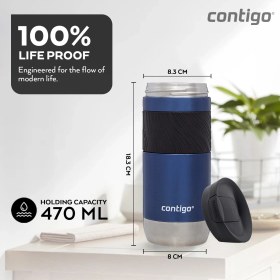 Resim Contıgo Byron Pro Snapseal Termos Bardak 470ML Mavi 