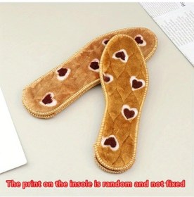 Resim Fochsia Kahverengi 38-45 Kışlık Kalın Tüylü Astarlı Masajlı Erkek Kadın Terlik 