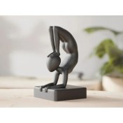 Resim Yogi Guy Minimalist Yoga Heykeli – 3D Baskı Dekor 