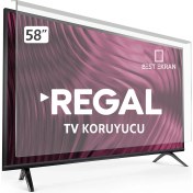 Resim Best Ekran Regal 58R7540U Tv Ekran Koruyucu - Regal 58" Inç Tv Ekran Koruyucu Şeffaf Paneli 