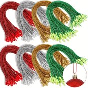 Resim 100/300 adet 20 cm Altın Tel Gümüş İplik Noel Ağacı Süsleri Top Asma Halatı 
