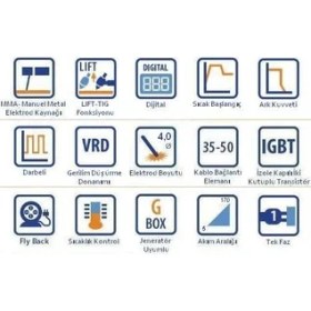 Resim Tecnomec Cupel 175 Digital 170 Amper Inverter Kaynak Makinesi G Box 