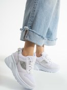 Resim Devida Kadın Beyaz Spor Ayakkabı 6 Cm Yüksek Rahat Air Taban Sneaker X160 Vega Serisi 