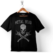 Resim Kendim Seçtim Metal Head Skull Kuru Kafa Metallıca Çocuk T-Shirt 