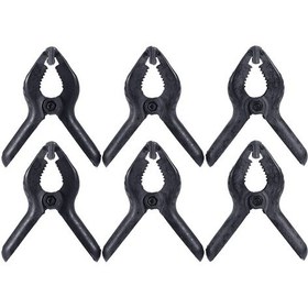 Resim Xindoker "6'li Plastik B Kıskacı - Fotoğraf Kağıdı Ve Fon Tutucu, 5cm Açıklık" 