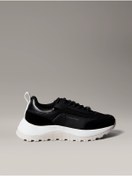 Resim Calvin Klein Kadın Rahat Yüksek Taban Süet Detaylı Siyah Sneaker HW0HW02487-0GM 