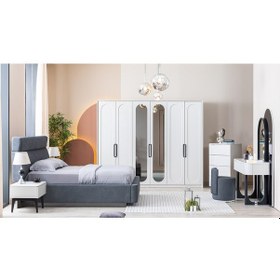 Resim Milas Bazalı Karyolalı Yatak Odası Takımı 