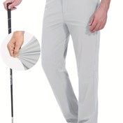Resim Erkek Hafif Hızlı Kuruyan Golf Pantolonu - Nefes Alabilen Dokuma Kumaş ile Esnek Bel, Cep ve Esneklik, Tüm Mevsimler için Dış Mekan, Yürüyüş, Seyahat ve Rahat Giyim, Golf Pantolonu, Dış Mekan Aktivite Pantolonu, Rahat Uygun Pantolon 