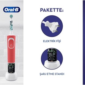 Resim Oral-B D100 Çocuk Şarj Edilebilir Diş Fırçası Starwars 