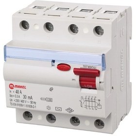 Resim Makel Sigorta 40 Amper 3P+N 30 Ma Kaçak Akım Rolesi 34001008 