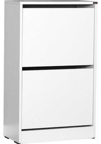 Resim Flat Duo 2 Katlı Ayakkabılık Dolabı - Beyaz 