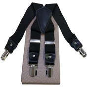 Resim Kemer Dünyası 4 Klipsli Erkek Lüx Pantolon Askısı ( 4 Klipsli ) 