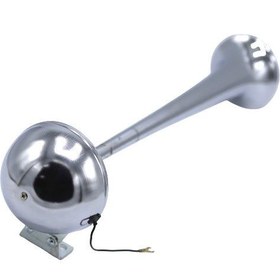 Resim Krom Tek Boru Elektrikli 12V Korna 