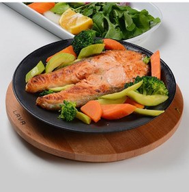 Resim Lava Servis Tabağı Yuvarlak Siyah Mat 21 Cm Diğer 