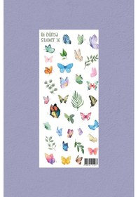 Resim M36 Kelebek Temalı Sticker Seti Çok Renkli 