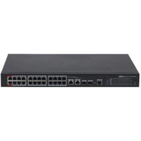 Resim DAHUA PFS4226-24ET-240-V3 24FE PoE Port (24xPoE 240W), 2x Combo SFP, 2Port Gigabit Uplink, Yönetilebilir Switch 