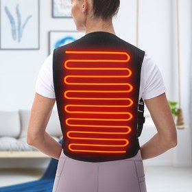 Resim USB ile Güçlenen Isıtma Pedi, Giyilebilir Sırt Isınması Masaj Aleti, Büyük Sarım Yumuşak Kumaş, Aileniz İçin Hediye, Çamaşır Makinesinde Yıkanabilir (Pil Dahil Değildir), Taşınabilir ve Ayarlanabilir, Şık Tasarım, Dayanıklı İmalat, Kolay Temizlik, Terapötik Isı, İş İstasyonu için, İnce Detaylar 