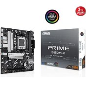 Resim Asus Prıme B850m-k, 2xddr5, 2x M.2, Dp, Hdmı, Am5 Soket Anakart 