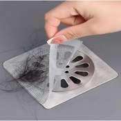 Resim Cocoloco Home 10 Adet Yapışkanlı Kullan At Lavabo Banyo Mutfak Gider Süzgeci Saç Kıl Tüy Toplayıcı Tel Süzgeç 