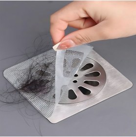 Resim Cocoloco Home 10 Adet Yapışkanlı Kullan At Lavabo Banyo Mutfak Gider Süzgeci Saç Kıl Tüy Toplayıcı Tel Süzgeç 