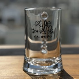 Resim Friends / Baskılı Paşabahçe Kulplu Bira Bardağı - 500 cc 
