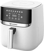 Resim Yasomi Y55 Tartı Özellikli Beyaz 5.7l-6 Litre 1700w Airfryer Fritöz (beyaz) 