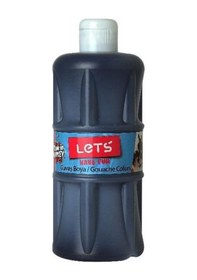 Resim Lets Guaj Boya 500 ML Plastik Siyah L-5109 Siyah 