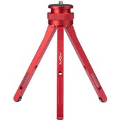Resim Springsun Küçük Masaüstü Alüminyum Tripod, Sürekli Yükseklik Ayarı, 1/4 İnç Evrensel Bağlantı, Kırmızı Vl05rd 