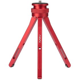 Resim Springsun Küçük Masaüstü Alüminyum Tripod, Sürekli Yükseklik Ayarı, 1/4 İnç Evrensel Bağlantı, Kırmızı Vl05rd 
