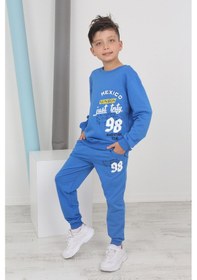 Resim Toontoy Kids Toontoy Erkek Çocuk Just Tnty Baskılı Eşofman Takım Antrasit Melanj 