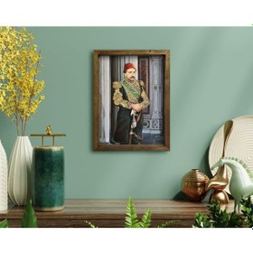 Resim Bk Home Sultan Iı Abdülhamid Han Tasarımlı Doğal Masif Ahşap Çerç (551056496) 