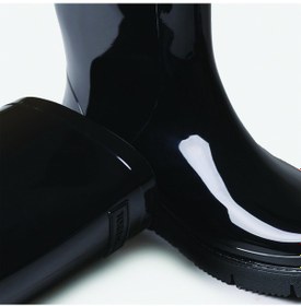 Resim Negro Bot Yağmur Kadın Clermont Toni Pons Raın Boots In Glossy Rubber Siyah 