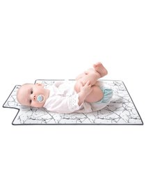 Resim Sevi Bebe Alt Açma Minderi - Kırmızı - Mermer Desen / Standart 