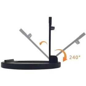 Resim Masaüstü Telefon Tutucu Satandı Katlanır Q3-Siyah 