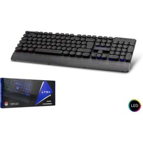 Resim HADRON HDX2604 Led Işıklı Türkçe Q Kablolu Klavye 