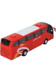Resim Çebi Toys Metal Çekbırak Sesli Işıklı Yolcu Otobüs Kırmızı 