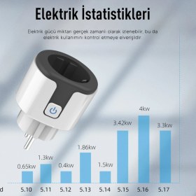 Resim Opiunte Akıllı Kablosuz Wifi Priz Telefon Kontrollü 