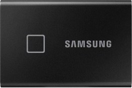 Resim T7 Touch 1 TB MU-PC1T0K/WW 2.5 SSD USB 3.2 Siyah Taşınabilir Disk Samsung