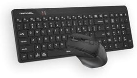 Resim A4 TECH FG2400 Air2 Mini Q-Türkçe FN-Multimedya Klavye + Optik Mouse Sessiz 2.4Ghz Kablosuz Klavye Mouse Set 