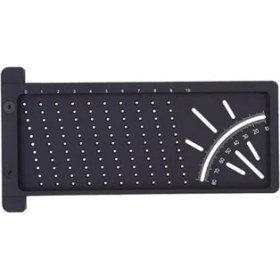 Resim Mingjin Shop 1 Siyah Stil Çok Fonksiyonlu Açı Cetvel Derecesi Dik Açı Çizme Seti Ağaç Işleme Scriber T Şekilli (Yurt Dışından) 