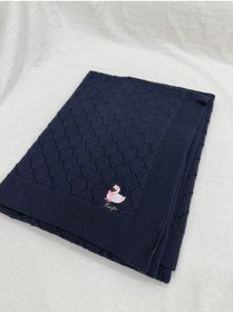 Resim belpa Kuğu Concept Triko Bebek Battaniyesi %100 Pamuklu,Baklava Desenli,Kız Bebek Erkek Bebek Battaniyesi,Kalın Triko Bebek Battaniyesi 