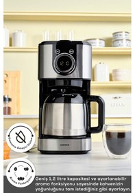 Resim Karaca Series 2303 Steel Filtre Kahve Makinesi 