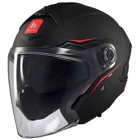 Resim Mt Cosmo Sv Solid A1 Açık Kask Mat Siyah 