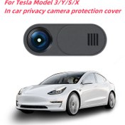Resim Tesla Model 3/Y/S/X Gizlilik Kamera Kılıfı - Araç Kameraları İçin Koruyucu İç Dekorasyon 