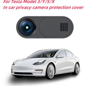 Resim Tesla Model 3/Y/S/X Gizlilik Kamera Kılıfı - Araç Kameraları İçin Koruyucu İç Dekorasyon 