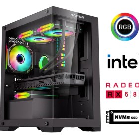 Resim Xaser XSR868 I7 4790 16GB Ram 512GB M.2 Nvme SSD 8gb RX580 Masaüstü Performans Oyuncu Bilgisayarı 