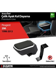Resim Peugeot 206 Kol Dayama Kolçak Çelik Ayaklı Abs Gri 1998-2012 A+kalite 